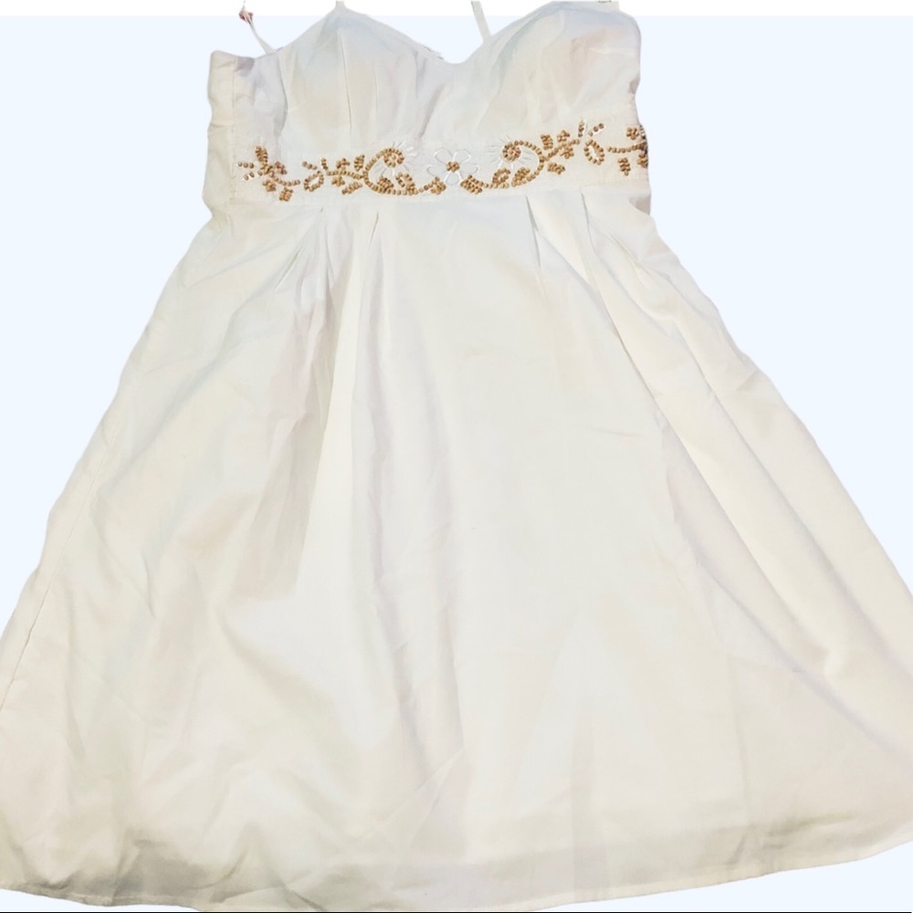Brand new with tags 10P Kim Roger’s white dress never worn